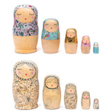 Wooden Matryoshka Dolls (5pcs) - Blank