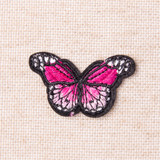 Iron-On Butterfly Motif - Small Black Multi