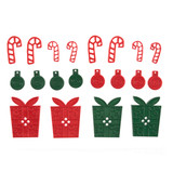 Button Pack (18pk) - Christmas Presents & Candy Cane