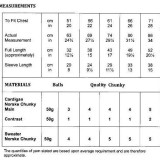 Cardigan & Sweater in James C. Brett Norske Chunky (JB643)