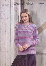 Sweater in James C. Brett Marble Chunky (JB584)