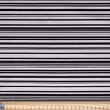 Black/White Stripes - 100% Cotton