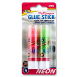 Transparent Glue Stick (2pk) - Neon