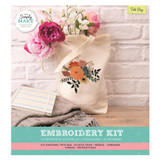 Embroidery Tote Bag Kit - White