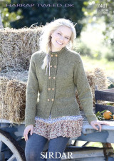 Ladies Jacket in Sirdar Harrap Tweed DK (7481)