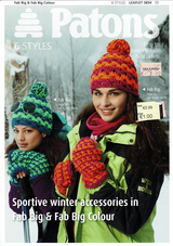 Sporty Winter Accessories in Patons Big Fab Booklet (3854)
