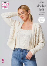 Top & Cardigan in King Cole Cottonsoft DK (5761)