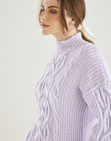 Puffed Sleeve Sweater in Hayfield Bonus Aran (10634) - PDF