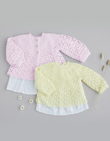 Crochet Top & Matinee Jacket in Sirdar Snuggly 4ply (5483) - CROCHET - PDF