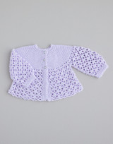 Crochet Top & Matinee Jacket in Sirdar Snuggly 4ply (5483) - CROCHET - PDF