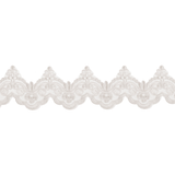 White Scalloped Lace Guipure Trim (60mm) - Per Metre