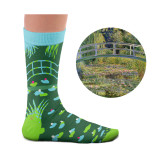 Socks: Art - Water Lily Pond
