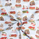 Xmas Globes - 100% Cotton