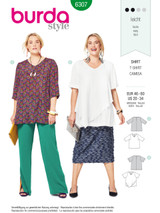 Asymmetric Tops in Burda Style (6307)