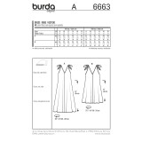 Dresses w/Shoulder Ties in Burda Misses' (6663)