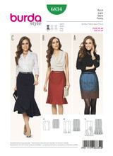 Flounce Skirts in Burda Misses' (6834)