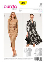 Long-Sleeved Dresses in Burda Style (6452)