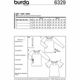 Raglan Sleeve Tops in Burda Misses' (6329)