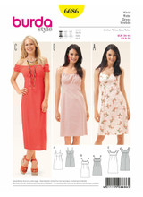 Rouched Dresses in Burda Style (6686)