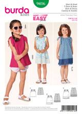 Toddler's Summer Dress & Top in Burda Kids (9416)