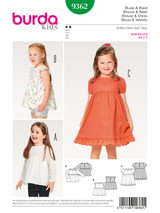 Dress, Blouse & Skirt in Burda Kids (9362)
