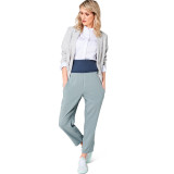 Loose Pants w/Wide Waistband in Burda Misses' (6124)