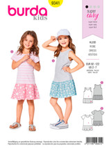 Summer Jersey Dresses in Burda Kids (9341)