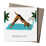 Greeting Card - Downward Dog