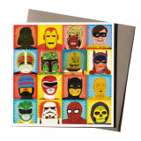 Greeting Card - Heroes and Villains