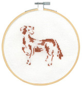 Cross Stitch Kit: Hoop - Attentive Spaniel
