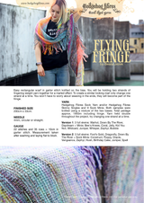 Flying Fringe Scarf in Hedgehog Fibres Sock - PDF