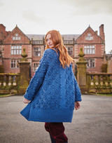 Women's Longline Textured Bobble Detail Cardigan in Sirdar Country Classic Worsted (10167) - PDF