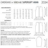 Cardigans in Sirdar Snuggly Supersoft Aran (2334) - PDF