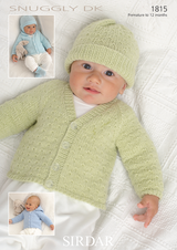 Cardigans, Hats, Mittens & Booties in Sirdar Snuggly DK (1815) - PDF