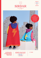 Hero Hoodie & Cape in Sirdar Snuggly Replay DK (2616) - CROCHET - PDF