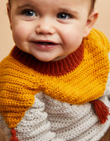 Tiny Tasselled Sweater in Sirdar Snuggly 4 Ply (5511) - CROCHET - PDF