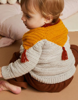 Tiny Tasselled Sweater in Sirdar Snuggly 4 Ply (5511) - CROCHET - PDF