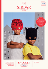 Super Hero Hats in Sirdar Snuggly Replay DK (2619) - PDF
