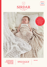 Pretty Picot Lacy Blanket in Sirdar Snuggly 2 Ply (5524) - PDF