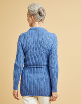 Longline Collared Cardi in Sirdar No 1 DK (10662) - PDF