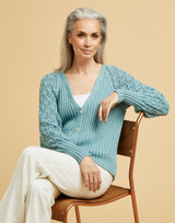 Lace Balloon Sleeve Cardi in Sirdar No 1 DK (10664) - PDF