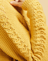Scallop Stitch Short Cardi in Sirdar No 1 DK (10665) - PDF