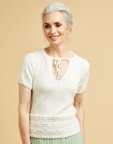 Notch Neck Top in Sirdar No 1 (10669) - PDF