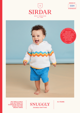Rainbow Wave Hoody in Sirdar Snuggly DK (5504) - PDF