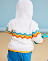 Rainbow Wave Hoody in Sirdar Snuggly DK (5504) - PDF