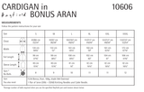 Longline Edge to Edge Cardigan in Hayfield Bonus Aran (10606) - PDF