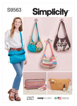 Slouch Bags, Purse Organizer & Cosmetic Case in Simplicity (S9563)