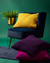 Two Stitch Cushions in Opulent Hayfield Bonus Super Chunky (10675) - PDF