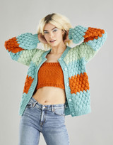 Bubble Cardigan & Bralette in Hayfield Bonus Chunky (10603) - PDF