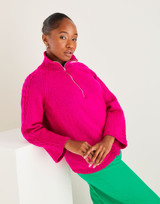 Zip Neck Sweater in Hayfield Bonus DK (10593) - PDF